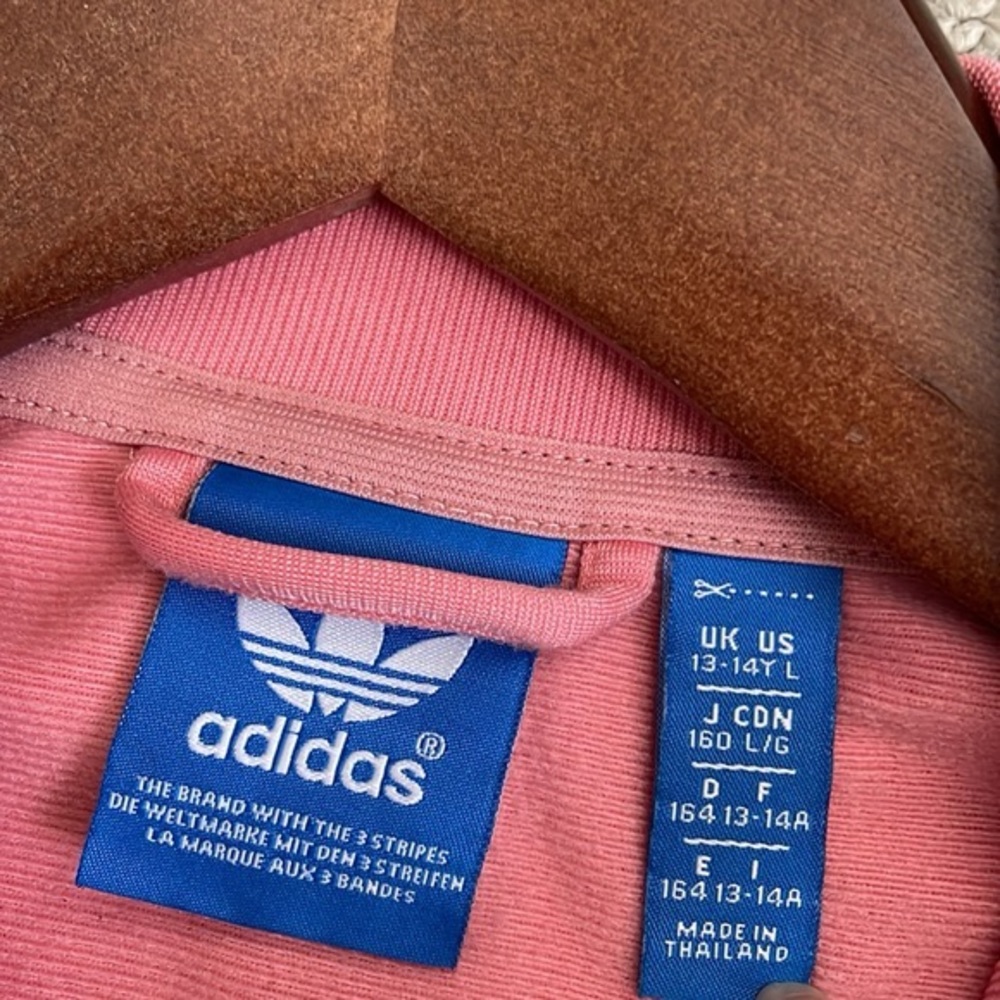 Adidas peachy pink track jacket womens - Picture 6 of 13